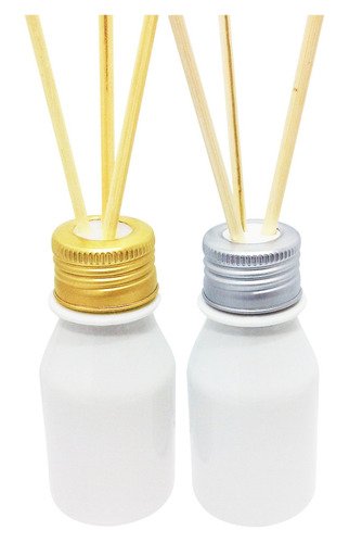 480 Frascos Plástico Branco Pet 60ml Tampa Difusor Varetas