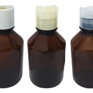 20 Frascos Plástico Âmbar Pet 250ml C/ Tampa Disktop Far