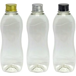 300 Frascos Plástico Cristal Pet 360ml Tampa Aluminio S/ Cat