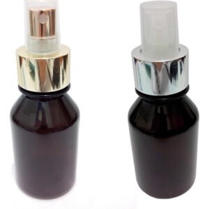 40 Frascos Plásticos Âmbar 100ml Vazios C/ Válvula Spray L