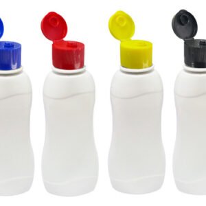 112 Frascos Plástico Branco Pet 200ml C/ Tampa Fliptop Cat