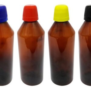 765 Frasco Plástico Âmbar Pet 500ml Tamp Dosadora 20ml Cos