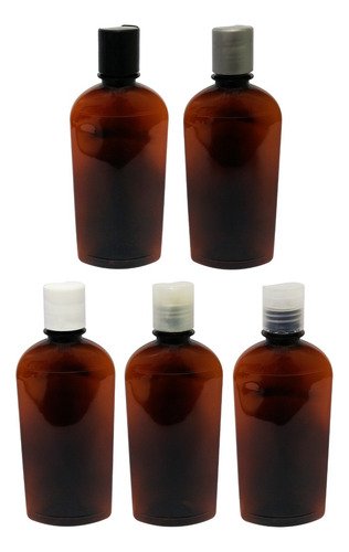 285 Frascos Plástico Âmbar Pet 400ml C/ Tampa Disktop Min - Imagem 3