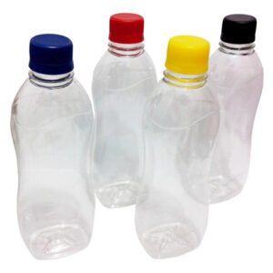 300 Frascos Plástico Cristal Pet 360ml Tampa Rosca Lacre Cat