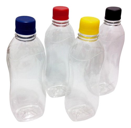300 Frascos Plástico Cristal Pet 360ml Tampa Rosca Lacre Cat