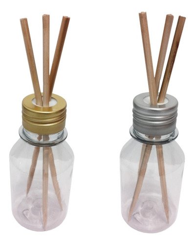 172 Frascos Plástico Cristal Pet 100ml Tampa Difusor Varetas