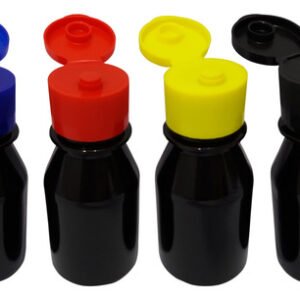 550 Frascos Plástico Âmbar Pet 60ml Vazio C/ Tampa Fliptop