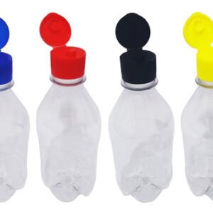 16 Frascos Plástico Cristal Pet 350ml C/ Tampa Fliptop Agu
