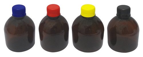 226 Frascos Plástico Âmbar Pet 300ml Tampa Rosca Lacre Sab