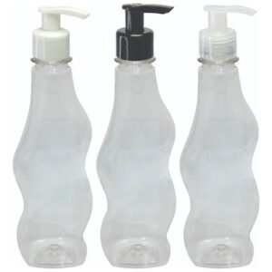 250 Frascos Plástico Cristal 380ml Válvula Bico Pato S Cat