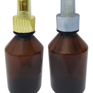 20 Frascos Plásticos Âmbar Pet 250ml Válvula Spray L Far