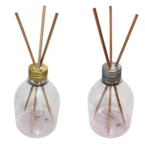 166 Frascos Plástico Cristal 300ml Tampa Difusor Varetas Sab