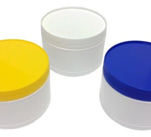 110 Potes Plásticos Branco De 210ml Vazios Com Tampa Rosca