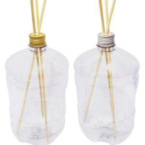 9 Frascos Plástico Cristal Pet 2l Tampa Difusor Varetas Gro