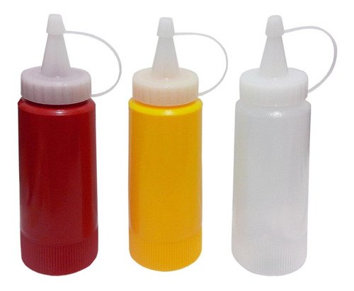105 Bisnaga Plástica Para Catchup, Mostarda E Maionese 200ml