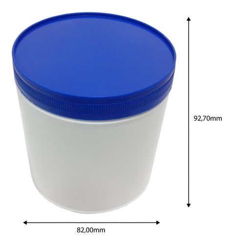 12 Potes Plásticos Branco De 350ml Vazios Com Tampa Rosca - Imagem 6