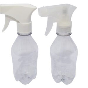 60 Frascos Plásticos Cristal Pet 350ml Válvula Gatilho Agu