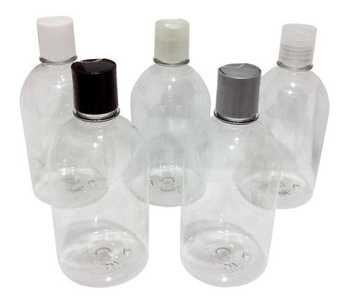 212 Frascos Plástico Cristal Pet 500ml C/ Tampa Disktop Sab - Imagem 2