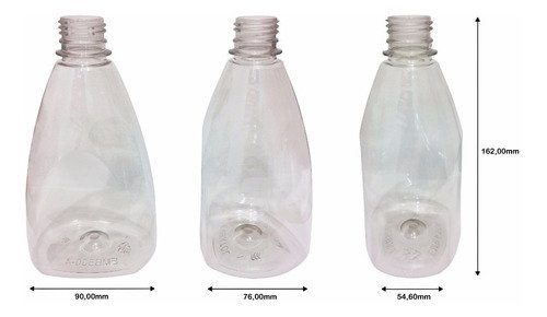 97 Frascos Plástico Cristal 500ml Válvula Bico Pato L Pir - Imagem 5