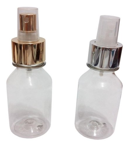 40 Frascos Plásticos Cristal 100ml Vazio C/ Válvula Spray L