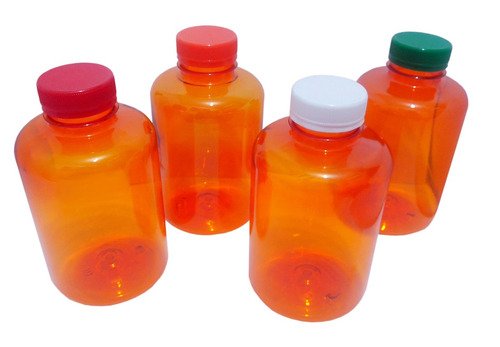 40 Frasco Plástico Laranjado Pet 500ml Tamp Rosca Lacre Sup - Imagem 2