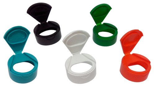 1235 Tampas Plástica Colorida Rosca Fliptop Capsula Bocal 38