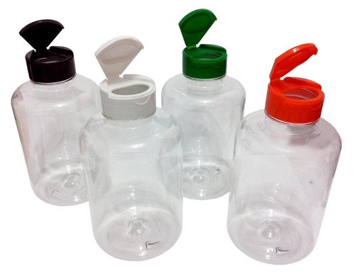 226 Frascos Plástico Cristal Pet 500ml Tampa Fliptop Cap Sup