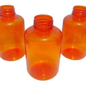 12 Frasco Plástico Laranjado Pet 500ml Vazio Sem Tampas Sup