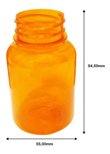 308 Frascos Plásticos Laranja Pet 150ml Com Tampa Child Sup - Imagem 6