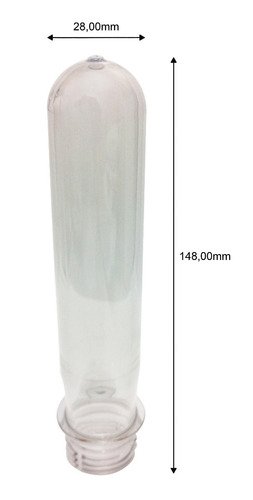 480 Preforma Cristal 45ml Pet 40g Tubete 15cm Ta Aluminio S/ - Imagem 5