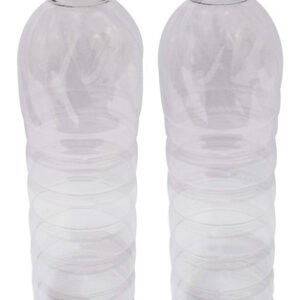 12 Frasco Plástico Cristal Pet 500ml Tampa Difusor C/ F Lim