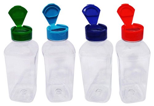 256 Frascos Plástico Cristal Pet 500ml Tampa Fliptop Cap Qua - Imagem 2