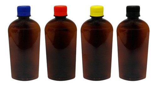 133 Frasco Plástico Âmbar Pet 400ml Tampa S Batoque Min