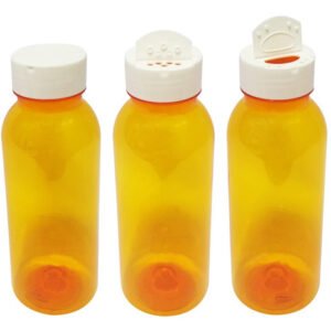 163 Frascos Plástico Laranja Pet 300ml Tempero Fliptop Det