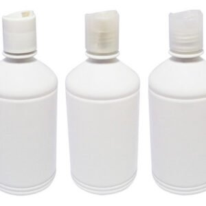 48 Frascos Plástico Branco Pet 500ml C/ Tampa Disktop Far