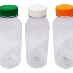 179 Frascos Plástico Cristal Pet 300ml Tampa Rosca Lacre Det