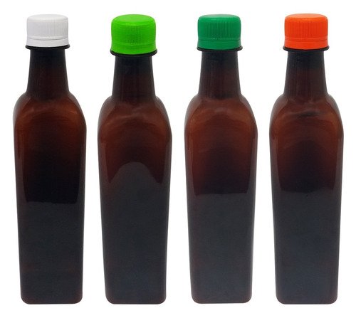 122 Frasco Plástico Âmbar Pet 500ml Azeite Tampa S Batoque - Imagem 2