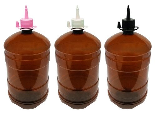 60 Frascos Plástico Âmbar Pet 2l C/ Bico Aplicador Gro - Imagem 2