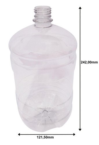 9 Frascos Plásticos Cristal Pet De 2l Vazios Sem Tampas Gro - Imagem 2
