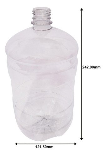 22 Frasco Plástico Cristal Pet 2l Tampa S Batoque Gro - Imagem 10