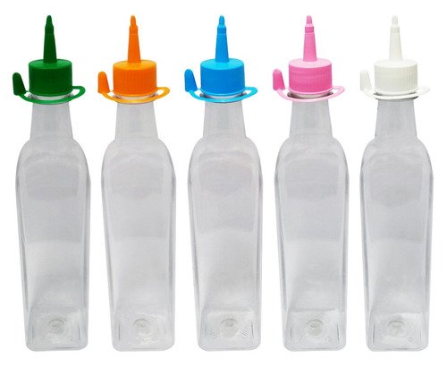 48 Frascos Plástico Cristal Pet 500ml C/ Bico Aplicador Aze - Imagem 2