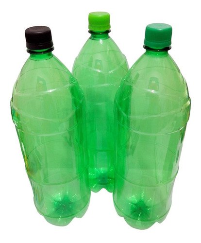 12 Frasco Plástico Verde Pet 2l Tampa S Batoque Ref - Imagem 2