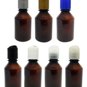 40 Frascos Plásticos Âmbar Pet 150ml C/ Tampa Disktop Far