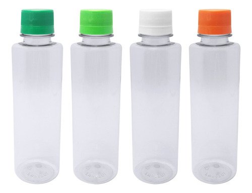 216 Frascos Plástico Cristal Pet 250ml Tampa Rosca Lacre Cos - Imagem 2