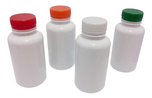 22 Frascos Plástico Branco Pet 240ml Tampa Rosca Lacre Sup - Imagem 2