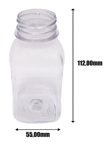 256 Frasco Plástico Cristal Pet 200ml Tam Rosca C/ Lacre Qua - Imagem 6