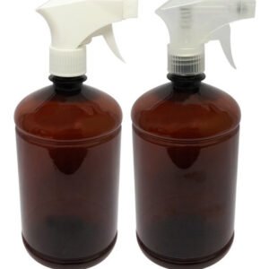 126 Frascos Plásticos Âmbar Pet 1l Com Válvula Gatilho Sab