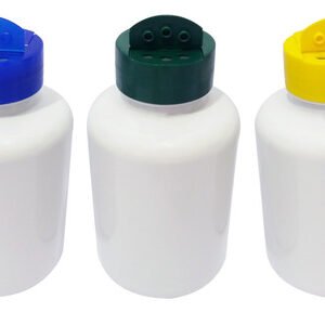370 Frascos Plástico Branco Pet 330ml Tempero Fliptop Sup