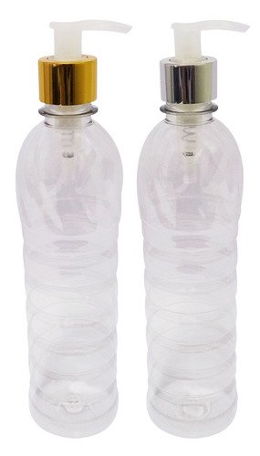 40 Frascos Plásticos Cristal 500ml Válvula Bico Pato L Lim