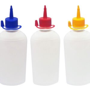 16 Frascos Plástico Branco Pet 400ml C/ Bico Aplicador Min